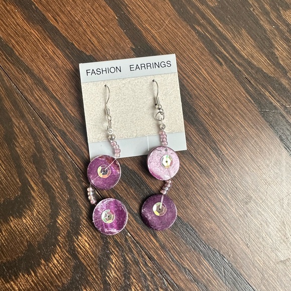 Jewelry - Disk dangle earrings